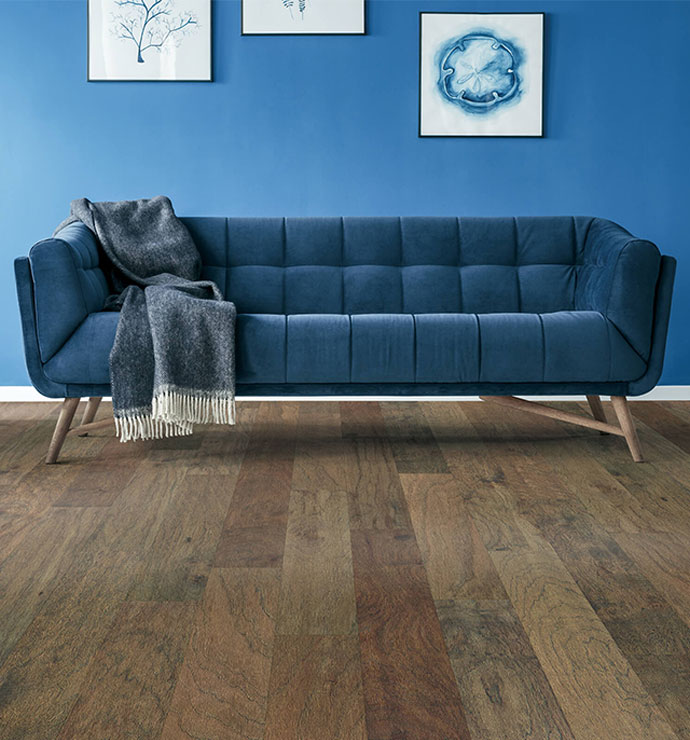 Blue sofa | Flooring Depot